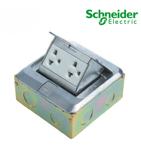 Ổ CẮM ÂM SÀN CÓ ĐẾ ÂM, MÀU NHŨ BẠC E224F_ABE SCHNEIDER